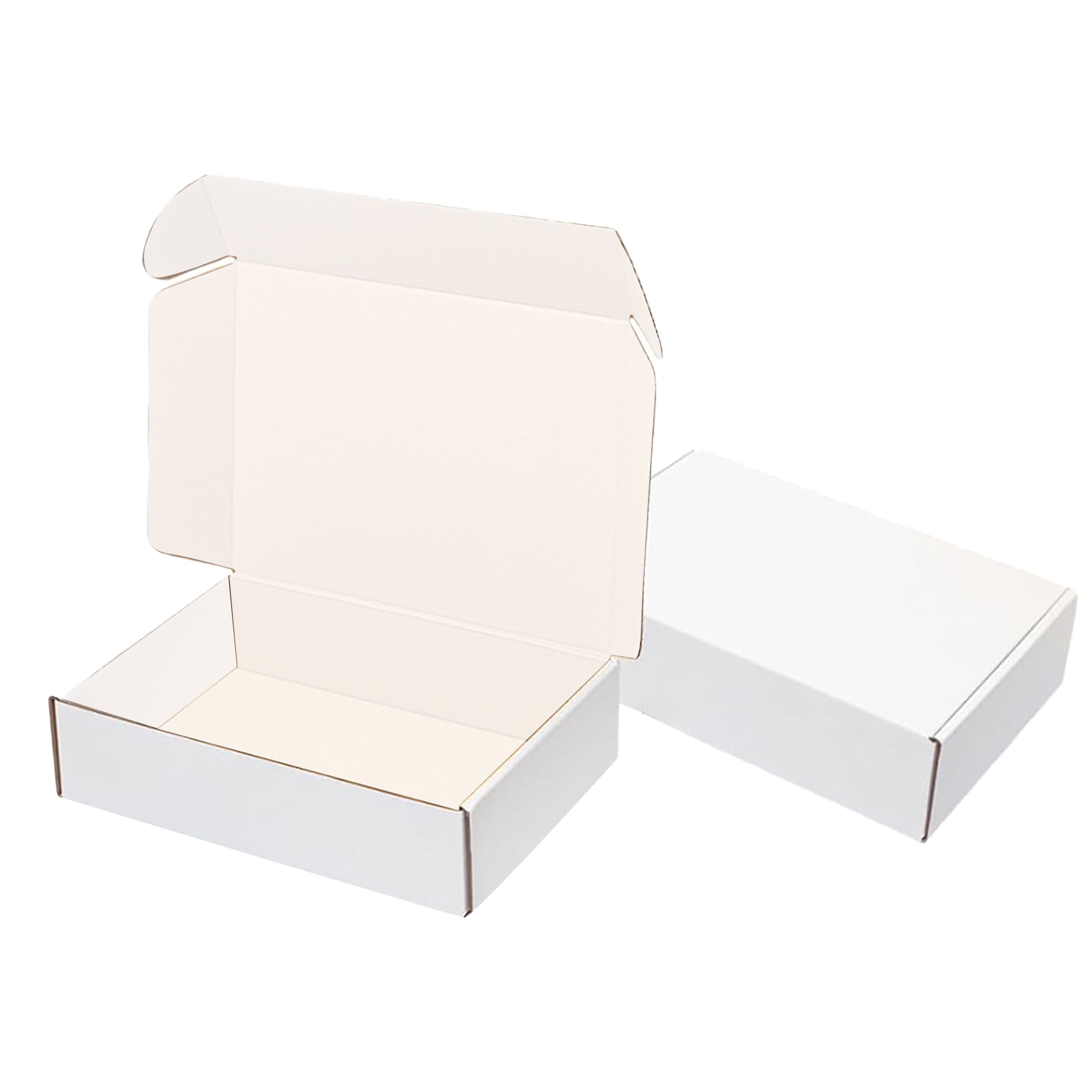 Ucanpack Made In USA- 7x7x4" Corrugated Mailer Boxes, 1/16 Inch Thick Moving Carton, White Cardboard Storage Case, Small Business Essentials, Packing Supplies