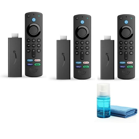Fire TV Stick with Alexa Voice Remote (3rd Gen) (HD streaming device) (3 Pack)