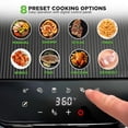 thumbnail image 5 of Nutrichef 5.8 Quart Air Fryer - 8-1 Preset Cook Modes - Transparent Fry Bowl for Best Cooking Results - Cook Shrimp, Steak, Fries, Wings, Chicken & More - Precise Temperature Control & Time - Grey, 5 of 7