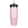 thumbnail image 1 of Taza de vacío de acero inoxidable, capacidad de 30oz, taza aislada de doble capa con tapas, pajitas para oficina, viajes, escuela, 1 of 1