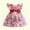 Red, variant on Lilgiuy Little Girls Birthday Party Dress Net Yarn Flowers Mesh Print Bow Maxi Skirt for Special Occasions Summer Sales