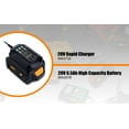 thumbnail image 5 of 20V 6.5Ah Batteries and Charger Combo Kit Replacement for Worx 20V Battery and Charger 5.0Ah 4.0Ah WA3578 WA3732 WA3742 WA3868 2.0Ah WA3575 WA3520 WA3525 20V batteries and Charger set, 5 of 7