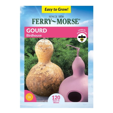 Ferry-Morse 1.8G Gourd Birdhouse Annual Flower Seeds, Full Sun