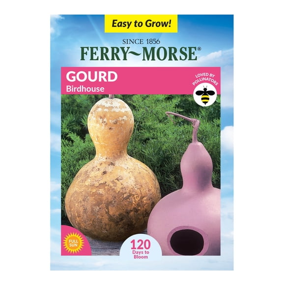 Ferry-Morse 1.8G Gourd Birdhouse Annual Flower Seeds, Full Sun