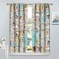 thumbnail image 2 of Kids Car Blackout Curtains,Cartoon Rustic Town Fun Car Road Camp Garden Print Blackout Rod Pocket Window Treatments Drapes for Bedroom Living Room Home Decor42x54in, 2 of 8