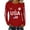 Red, variant on MEICHEN Graphic Tees for Women Lady 250th Special Pattern Round Neck Casual Comfortable Daily Long Sleeved T Shirt
