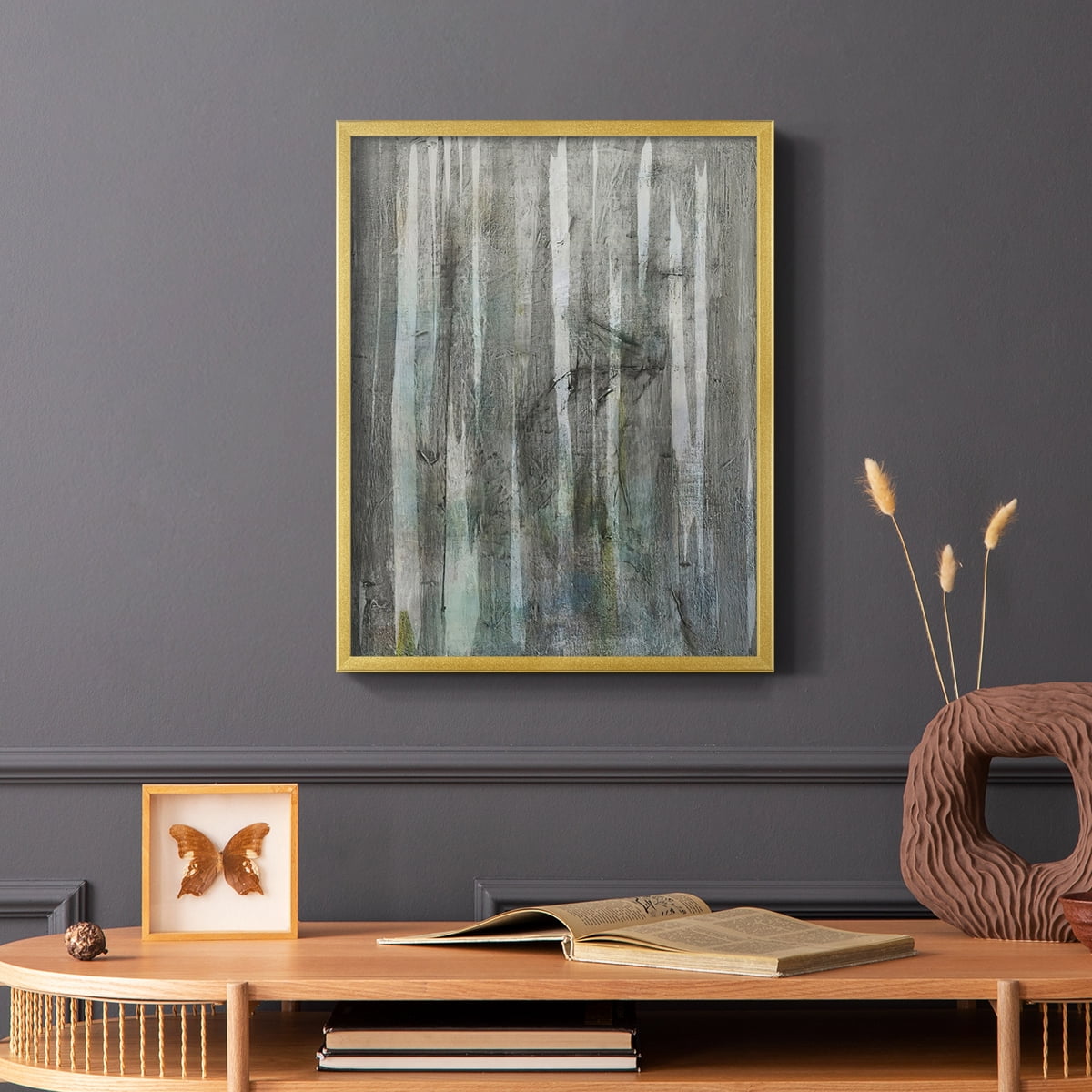 Birch Forest Abstracts I in Paper Solid Wood 16 x 20 Framed Print