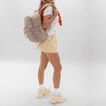 thumbnail image 6 of Classic Quilted Laptop Backpack – Hynes Eagle – Desert Khaki, 6 of 10