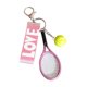 thumbnail image 3 of Llavero con forma de raqueta de tenis, regalo para Año Nuevo, San Valentín, bolso, mujeres y hombres. Rosa, 3 of 9