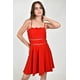 thumbnail image 4 of Vestido con escote ondulado Roman Fashion /Juvenil, 3583 (Rojo) rojo M, 4 of 5