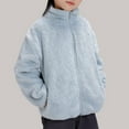 thumbnail image 2 of Teen Girls Jacket Long Sleeve Jacket Full-Zip Jacket Winter Coat Size 10-11 Years Girls Clothes, 2 of 7