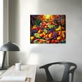 thumbnail image 3 of COMIO Grape Wine Picture Wall Art: Vintage Fruit Oil Painting Contemporary Food Canvas Print Large Modern Abstract Artwork for Kitchen Dining Room Restaurant, 3 of 4