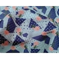 thumbnail image 4 of oneOone Silk Tabby Baby Blue Fabric Geometric & Rose Floral Quilting Supplies Print Sewing Fabric By The Yard 42 Inch Wide, 4 of 4