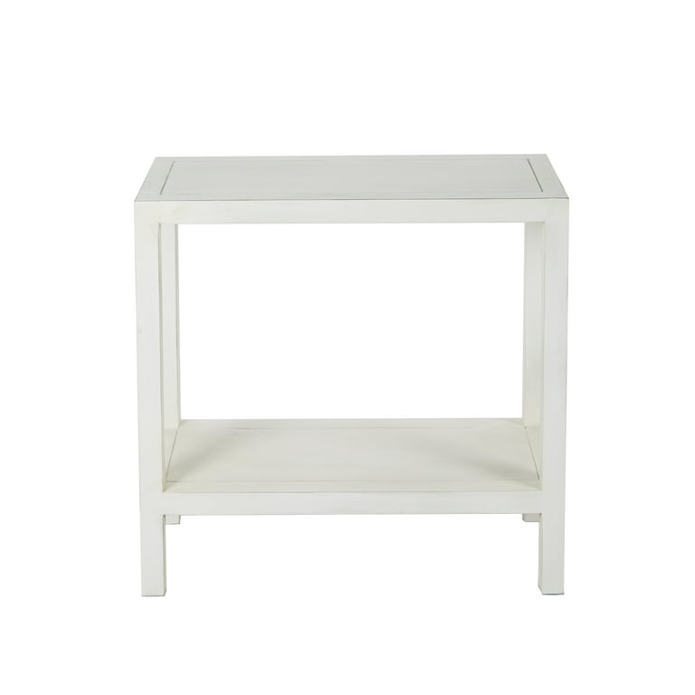 Home D cor Collection Carolina Transitional White Finish Wood