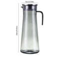 thumbnail image 3 of Weloille Pichet d'Eau Froide Simple en PC avec Couvercle en Acier Inoxydable, 1 Pce Pichet d'Eau Grande Capacité Résistant à la Chaleur, Sans BPA Contenant à Boisson Incassable, pour la Maison le Bureau Usage Quotidien, 3 of 6