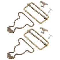 Hemobllo 1Set Metal Overall Buckles Replacement Smooth Surface Yellow