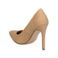 thumbnail image 3 of Delicious FB88 Women Nubuck Pointy Toe Single Sole Stiletto Pump, 3 of 5