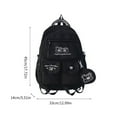 thumbnail image 3 of ZPAQI Fashion Laptop Backpack with Large Capacity School Bag Nylon Daypack Book Bag, 3 of 21
