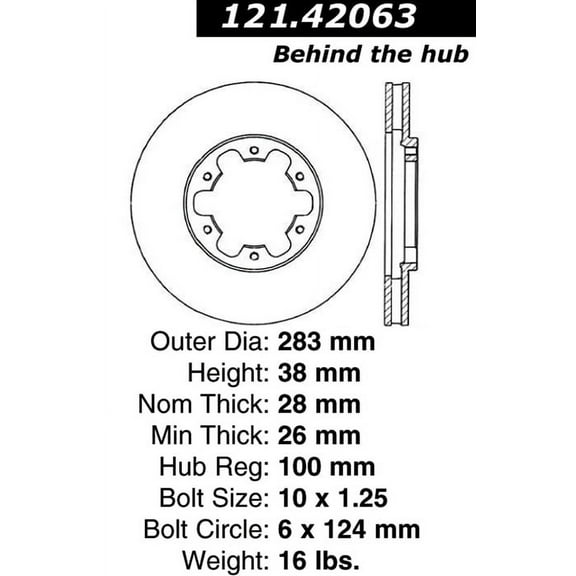 Disc Brake Rotor Fits select: 2003-2004 NISSAN FRONTIER, 2000-2004 NISSAN XTERRA