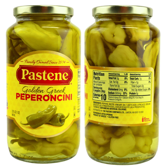 Pastene Peperoncini Peppers in Vinegar, 32.0 fl oz