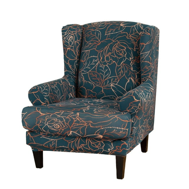 CHUANK Chair Covers Slipcovers Stretch Wing Chair Covers Slipcovers Wingback Sofa Covers Armchair Covers Furniture Protector For Wingback Chair