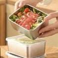 thumbnail image 2 of Refrigerador de Acero Inoxidable Caja Almacenamiento Alimentos para Verduras con Tapa Plástico Picnic Preparar Mariscos, Frutas y S, 2 of 5