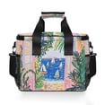 thumbnail image 7 of FORMRS Insulated Cooler Bag 24 Cans Capacity Soft Leakproof Lunch Box with Side Pockets, Yellow Seaside, 7 of 7