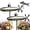 B 2pcs, variant on Submarine Wind Spinner, Wind Spinner Outdoor Garden Decor, Rotating Submarine Yard Spinner with Spin Blades, Motion Art Wind Sculpture for Patio, Propeller Windmill (A 1PCS)