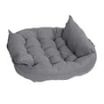 thumbnail image 1 of Cama para perros pequeños, medianos y grandes, camas relajantes para gatos de interior, lavables Gris M, 1 of 9
