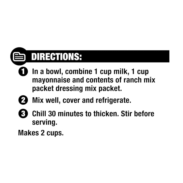 great value classic ranch salad dressing & recipe mix Great Value Classic Ranch Salad Dressing & Recipe Mix, 1 oz Packets, 4 Count