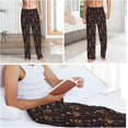 thumbnail image 6 of PISONIC Funny Mens Pajama Pants Lounge Men's Pajama Bottoms Soft Sleep Pants With Pockets Drawstring, 6 of 7