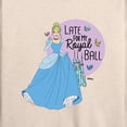 thumbnail image 3 of Disney Princess - Late For My Ball - Women's Lightweight French Terry Long Sleeve Shirt, 3 of 5