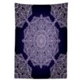 thumbnail image 3 of Ambesonne Purple Mandala Tablecloth Rectangular Table Cover, Bohemian Floral, 60"x90", Pale Mauve and Indigo, 3 of 4