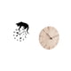 thumbnail image 5 of Reloj de pared colgante silencioso con forma de gato, con movimiento analógico silencioso que no hace y madera maciza, diseño creativo para sal, 5 of 8