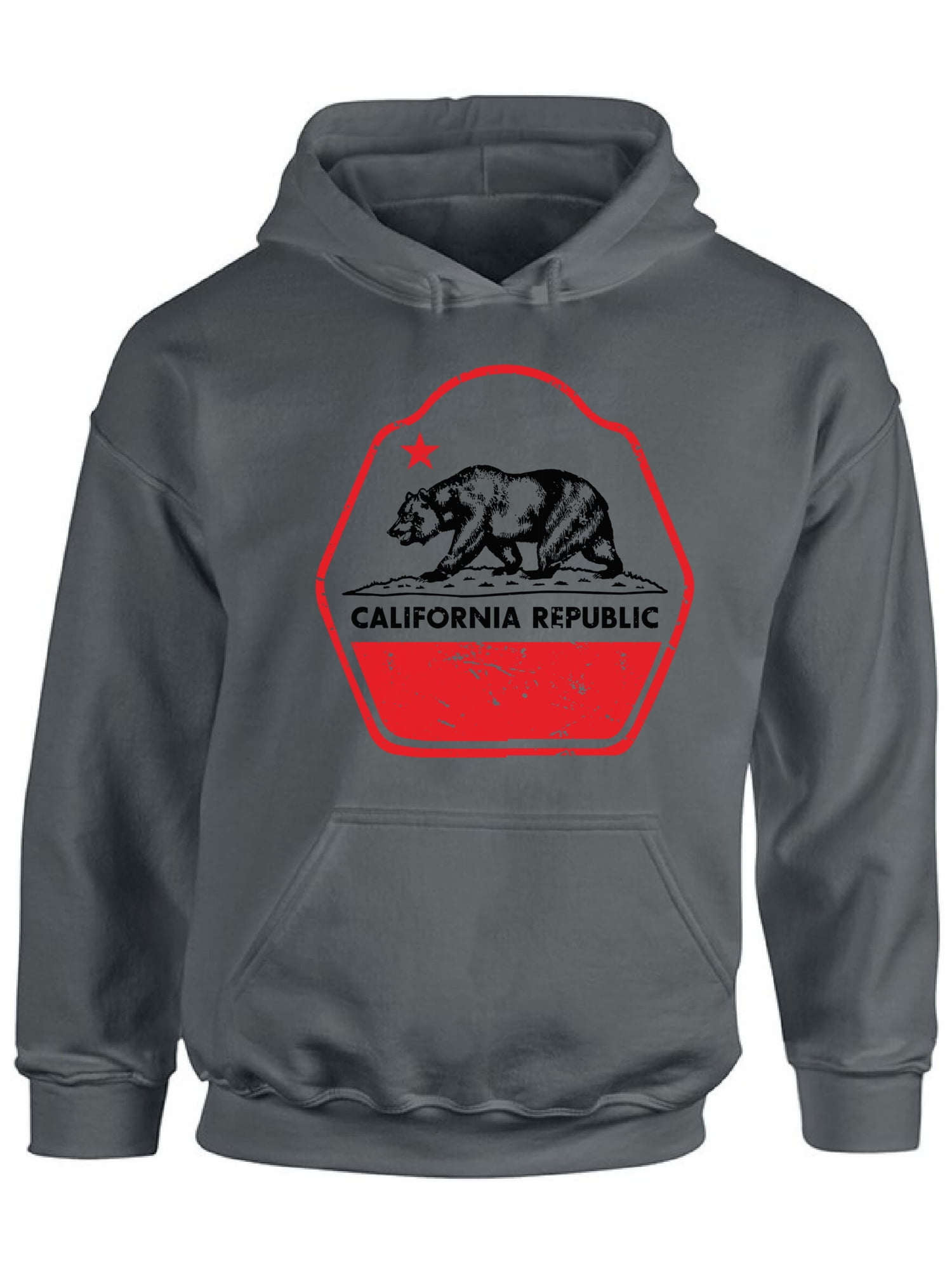 Cali Zip Up Hoodie San Fran Flowers Hooded Sweatshirt for Men