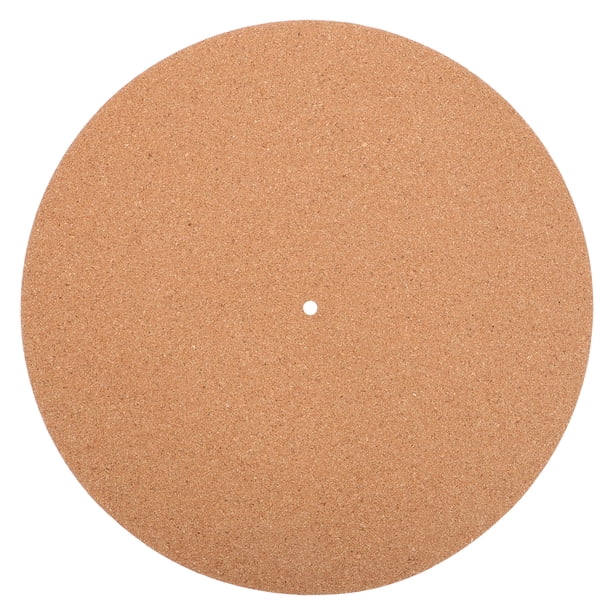 ColoMX Alfombrilla antideslizante de corcho para tocadiscos, alfombrilla para reproductor de discos de vinilo, alfombrilla antideslizante para tocadiscos, alfombrilla protectora para discos de vinilo