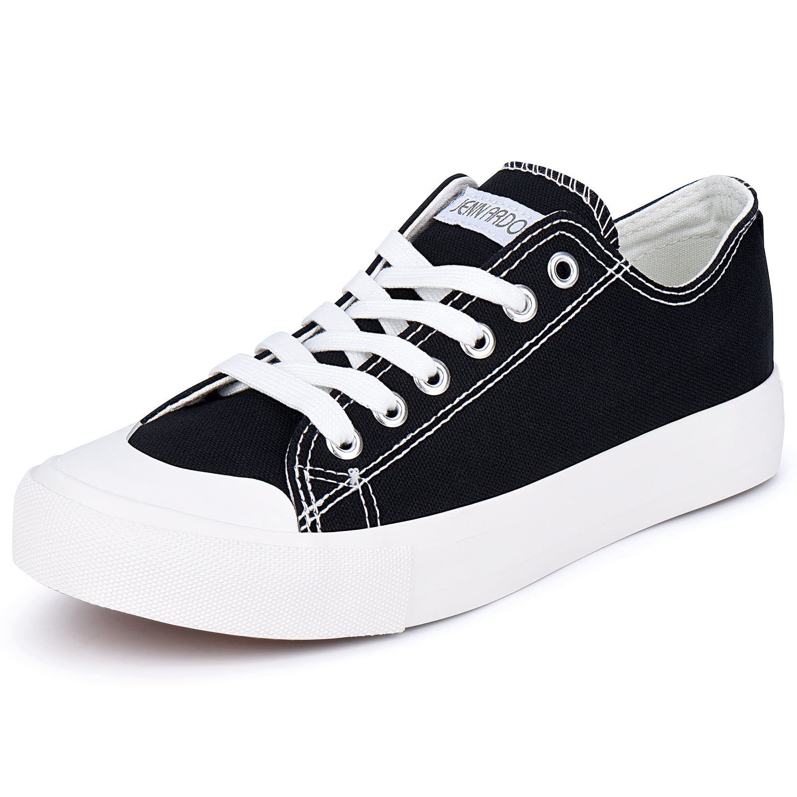 JENN ARDOR Women's Canvas Shoes Casual Sneakers Low Top Lace Up