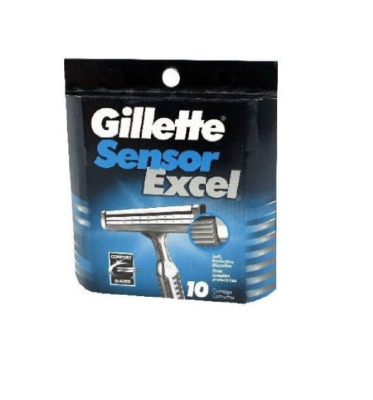 Gillette Sensor Excel Refill Blades, 10 Count + LA Cross Manicure 74858