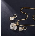 thumbnail image 2 of Para las mujeres en forma de corazón collar de circonio Juego de joyas Corazón Pulsera Pendientes de regalo para las mujeres, 2 of 7
