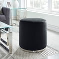 !nspire Round Velvet Ottoman