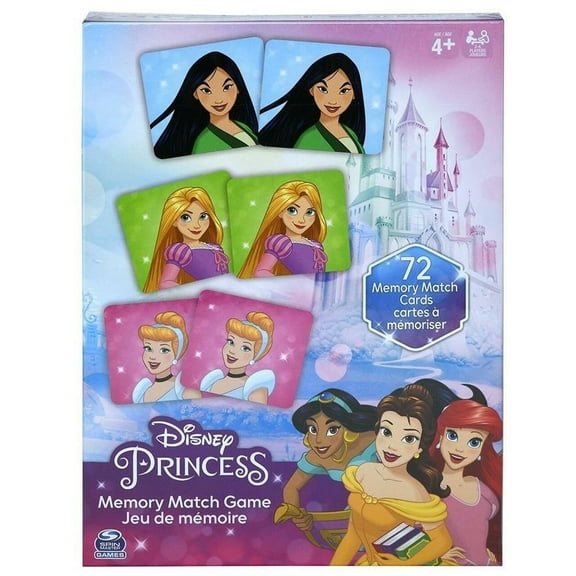 Disney Princess 72-Piece Match Game - Kid's Educational Game