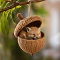 thumbnail image 6 of Cheapark 2D Sleeping Acorn Christmas Hanging Ornament Flat Design Cute Tree Pendant for Xmas Tree Holiday Home Decor Gift, 6 of 7