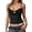 Black, variant on Women's Summer U Neck Beaded Camisole Sleeveless Tank Top Casual Stretchy Fitted for Daily Wear Outing with Jeans Seamless Tops Bar Tops for Women 3x Tops for Women Athletic Top Women Barbell Tops