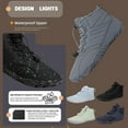 thumbnail image 3 of LUVCLS Botines de invierno para hombre y mujer, botas cálidas informales, zapatillas altas para mujer, nuevas O5, 3 of 7
