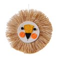 thumbnail image 2 of Cabeza de animal de pared de 40 cm, tejida a mano, colgante, de paja, multiusos Estilo B, 2 of 9