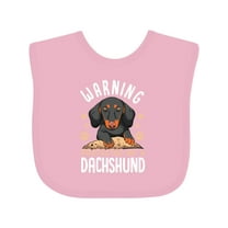 Inktastic Protected by a Dachshund Dog Boys or Girls Baby Bib