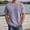 Purple, variant on Bcfgryg Ribbed Knit Short Sleeve Crew Neck T Shirt Comfortable Casual Tee Shirt For Daily Wear And Relaxation T Shirts for Men Purple L