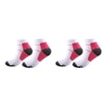 thumbnail image 1 of Calcetines de compresión Minnieouse 2 piezas para aliviar la fatiga del pie Rosa roja S/M, 1 of 6