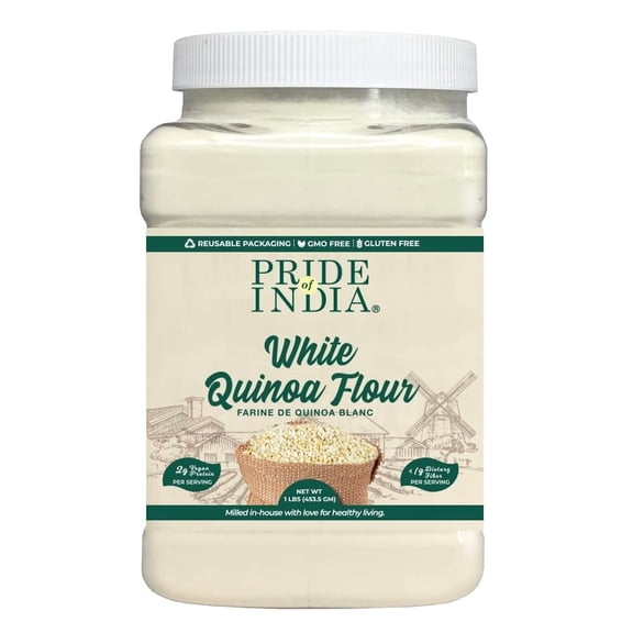 Pride of India Gluten-free and Vegan Bolivian Quinoa Flour, 1 lb
