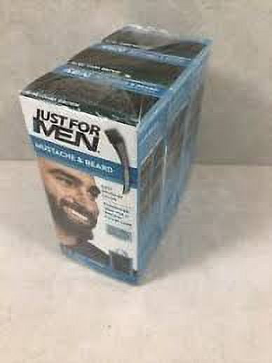 3 Pack - JUST FOR MEN Color Gel Mustache & Beard M-45, Dark Brown 1 Each